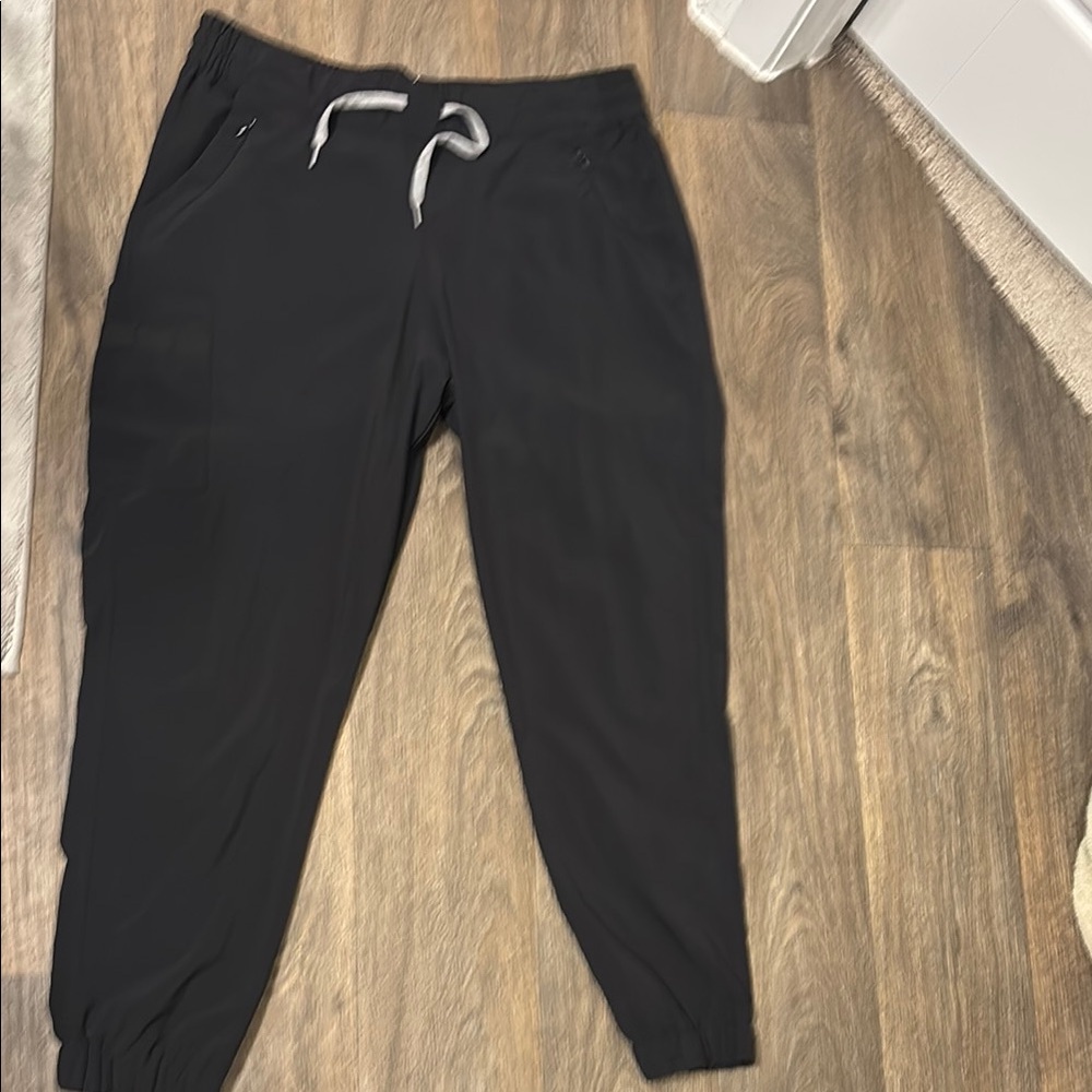 Wonderwink Black Jogger Scrub Pants with Drawstring